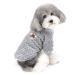 Zwantea Small Dog Pullover puppy sweater coat winter warm fleece sweater for dogs young girls Super soft pet clothing clothing chihuahua cat outwear for cold weather gray l l (1 Pack) gray