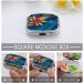 Tropical Leaves Pill Box | Decorative 2 Compartment Medicine Organizer | Portable Metal Pill Case for Travel & Purse - Buy Online on GoSupps.com