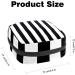 GIAPB Period Bag - Sanitary Napkin Storage & Travel Makeup Bag | Black White Stripe Pattern - Color1879 - Buy Online on GoSupps.com