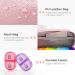AUVON Pink PU Leather 7 Day 2 Times a Day Pill Box Organizer in Zipper Bag - Ideal for Vitamins and Supplements - Buy Online on GoSupps.com