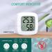 4-Piece Mini LCD Thermometer & Hygrometer Set - Yomisee Digital Thermometer for Baby Room Living Room & Office | Accurate Air Humidity & Temperature Monitoring - Buy Online on GoSupps.com