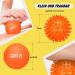 Resultsport Lacrosse & Hedgehog Ball Massage Set for Plantar Fasciitis Relief | Foot & Trigger Point Massage - Deep Fabric Myofascial Relief - Orange - Buy Online on GoSupps.com