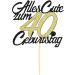 Sumerk 40th Birthday Cake Topper - Happy 40th Birthday Tortendeko | Perfect Decoration for Celebrations - Buy Online on GoSupps.com
