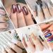 Lofuanna Chrome Nail Powder Set - 8 Colors Mirror Effect Holographic Pearl Iridescent Glitter Manicure Kit | Nail Art Deco with Eyeshadow Sticks and Dust Brush - 1g/0.5g Jar - Buy Online on GoSupps.com