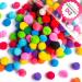 Adeweave 1 Inch 300 Pom Poms - Multicolor Pompoms for Crafts in Assorted Colors  Soft and Fluffy Large pom poms for Crafts in Reusable Zipper Bag