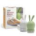 Monkey Business Shoe Odor Eliminators/ 2 Cute Bunny Deodorizers for Sneakers and Shoes/Activated charcoal also keeps wardrobes lockers and gym bags fresh/Eco-friendly refill/Sneakers Peeker Green White