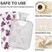 Naanle 1L Hot Water Bottle with Cover - Transparent Heat & Cold Therapy for Pain Relief | Ideal for Bed Hands & Feet - Buy Online on GoSupps.com