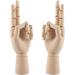 12 Inch Wooden Hand Model - Flexible Moveable Fingers Manikin Hand for Drawing, Sketching, Painting - Left/Right Hand Figure - Buy Online on GoSupps.com
