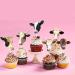 Kid's Cow Themed Happy Birthday Cupcake Toppers 18-PC Set - This is a great cow themed birthday party Moo party western cowboy party or baby shower party decoration - SugarGera - Buy Online on GoSupps.com