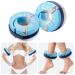 Sports alone swimming cuffs made of foam water-aerobic swimming ring with removable Velcro fastener for swimming pool fitness workout set ankle weights arm belts blue