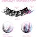 cobee Colored False Eyelashes 7 Pairs Rainbow Fluffy Eye Lashes Wispy Mink Lashes Fake Eyelashes Natural Look Lashes for Cosplay Party Festival - Buy Online on GoSupps.com