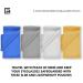 Eco-Fused Microfiber Sunglasses Pouch - 4 Pack Multicolor Soft Cases for Sunglasses & Eyewear - Durable Glasses Pocket - Buy Online on GoSupps.com