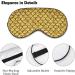 Gold Glitter Scales Sleep Mask for Women | Adjustable Eye Shades Cover with Elastic Strap - Luxurious Comfort & Style - Buy Online on GoSupps.com