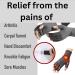 Arthritis Compression Gloves & Button Helper | Fingerless Carpal Tunnel Pain Relief for Men & Women | Wrist Brace for Rheumatoid & Tendinitis - 1 Pair - Buy Online on GoSupps.com