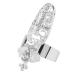 Stylish Crystal Nail Ring - Aluminum Alloy Nail Accessories for Parties | Shop Now! - Buy Online on GoSupps.com