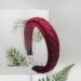 SARTS Braided Velvet Headband - Stylish & Fashionable Chunky Hairband for Women - 4.5CM Wide Winter Velvet Crown - Thick Velvet Head Band for Girls (Burgundy) - Buy Online on GoSupps.com