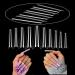 XXL No C Curve Coffin Nail Tips for Acrylic Nails -600 Pcs None C Curve 2Xl Extra Long Nail Tips WOWITIS Half Cover Coffin False Nails Tips Clear Fake Nail Tips with Box for Nail Salon 10 Sizes 600 pcs coffin with bag