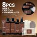 Body & Earth 8PC Sandalwood Bath and Body Gift Set - Perfect Gift Baskets for Men | Self Care Essentials Including Body Lotion Face Wash & More | Ideal Gifts for Husband & Father's Day - Buy Online on GoSupps.com