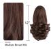 12in Curly Brown Ponytail Extension Claw Clip - Synthetic Fake Hair Extensions - Fluffy & Tangle-Free - Medium Brown Mix - 3.8 OZ - SYXLCYGG - Buy Online on GoSupps.com