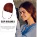 Clip In Bangs Bang Extension Wispy Bangs Clip In Clip On Bangs Human Hair French Bangs Clip On Hair Bangs Extensions Clip In Bangs Real Hair For Girls Women wine red - Buy Online on GoSupps.com