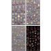 3D Christmas Nail Stickers 4 Sheets 5D Self-Adhesive Embossed Nail Decal Cartoon Elk Nail Art Decoration Design Supplies - Buy Online on GoSupps.com