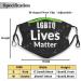 Face Mask Breathable LGBTQ Lives Matter Safety Masks for Adults and Teens Thanksgiving Gift - Buy Online on GoSupps.com