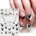 JMEOWIO 9 Sheets Halloween Nail Art Stickers Decals Self-Adhesive Pink Cute Ghost Nail Supplies Nail Art Design Decoration Accessories - Buy Online on GoSupps.com