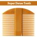 2PCS Durable Double Sided Lice Nit Combs - Super Dense Tooth Comb for Effective Lice Treatment - Small Size for Straight Thin Hair - Ginger - Buy Online on GoSupps.com