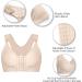 SHAPERX Women's Post-Surgery Front Closure Sports Bra - Beige, Medium - Buy Online on GoSupps.com