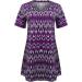 Booboda Women's Purple V-Neck Mini Dress - Casual Summer Beach Dress | Size XL - Buy Online on GoSupps.com