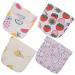 Cabilock 4 pieces aunt towel pocket linen organizer wipes the coupling from napkin bag cartoon-tampon holder women wallet mini cosmetics pocket storage container