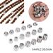 Viking Hair Pearls | 18 Premium Stainless Steel Dread Accessories for Stylish Hair - Buy Online on GoSupps.com