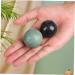 Ciyodo Hand Training Set - 4 Baoding Sound Balls for Hand Massage & Muscle Relaxation - Traditional Chinese Yoga Practice - Green Black Marble - Buy Online on GoSupps.com