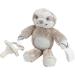 Dr. Brown's Baby Lovey Pacifier & Teether Holder Sloth with Grey HappyPaci 100% Silicone 0-6m Happypaci & Sloth - Buy Online on GoSupps.com