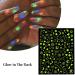 Luminous Nail Art Stickers - 6 Sheets 3D Self Adhesive Fire & Constellation Designs | Glow in the Dark Nail Decoration for Women & Girls - Buy Online on GoSupps.com