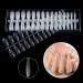 Medium Coffin Poly Extension Soft Gel Nail Tips | Clear Acrylic Ballerina Tips - 15 Sizes for Salons & DIY Nail Art - Buy Online on GoSupps.com