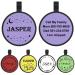 Yehanti dog brand with engraving quiet silicone dog stark personalized with name telephone number and address engraved for dogs cats light and waterproof mix-pattern design round mixed mix