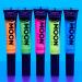 Moon Glow Neon UV Hair Color Streaks 15ml - Set of 5 | Temporary Hair Mascara Dye | Glows Under UV Light - Buy Online on GoSupps.com