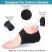 Plantar Fasciitis Relief Heel Cups for Men & Women | Shock Absorption Heel Cushions & Protectors for Heel Pain Spur & Cracked Heels - Sizes W 6-9.5 / M 5-8.5 - Black - Buy Online on GoSupps.com