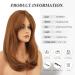 FESHFEN Long Auburn Wig with Bangs - 45 cm Natural-Looking Synthetic Hair Wig for Women - International Shipping - Buy Online on GoSupps.com