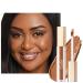 Oulac Hydrating Concealer Makeup | Medium coverage concealer for dark circles | Makeup concealer that nourishes the skin Toffee concealer vegan 3.8ml Toffee (W8)