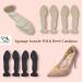 CB 2-Pairs Nude 2-in-1 Sponge Insoles with Heel Grip for Arch & Heel Pain Relief - Women Size US 4-8.5 - Buy Online on GoSupps.com