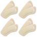 Comfort Heel Pads for Shoes Leather Heel Cushions for Heel Pain Relief Blister Prevention High Heel Comfort Pads for Women Men Heel Protectors and Liners (4 Pairs Leather Beige)