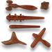 Massage set made of wood 6 partially