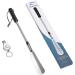 Adjustable Long Handled Shoe Lifter | Stainless Steel Telescopic Spring Shoehorn - Silver - Buy Online on GoSupps.com