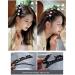 Satin Braided Hair Clips with Sparkling Crystal Stones - 4pcs Set for Women's Styling - Buy Online on GoSupps.com
