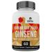 EBYSU Korean Red Ginseng Supplement Used in Herbal Medicine to Support Cognitive Function Increase Resistance to Stress & Increase Energy 60 Vegetarian Capsules (500 mg)