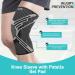 Buy Compression Knee Sleeve with Patella Stabilizer for Pickleball | Neoprene Knee Support for Pain Relief | Men & Women | Large Grey - Buy Online on GoSupps.com