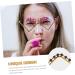 Hakidzel Strass Glasses Frame - Rhinestone Decorative Eyewear European & American Style 14.8x14.2cm - Buy Online on GoSupps.com