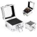 Aluminium Nail Drill Bit Holder Storage Box LXIANGN 25 Holes Nail Drill Grinding Bit Stand Display Case Efile Nail Bits Organizers Container For Nail Art (silver)